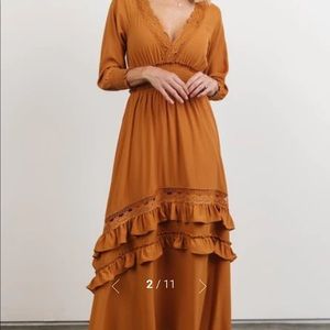 Baltic Born Pipa Ruffle Maxi Dress